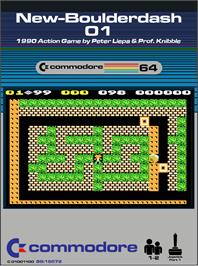 Box cover for New-boulderdash 01 on the Commodore 64.