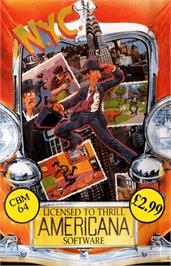 Box cover for New York City on the Commodore 64.