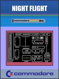 Box cover for Night Flight on the Commodore 64.