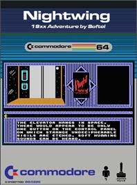 Box cover for Nightwing on the Commodore 64.