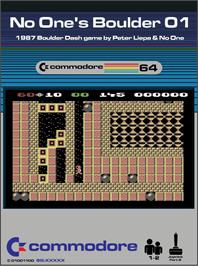 Box cover for No One's Boulder 01 on the Commodore 64.