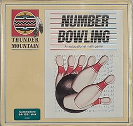 Box cover for Number Bowling on the Commodore 64.
