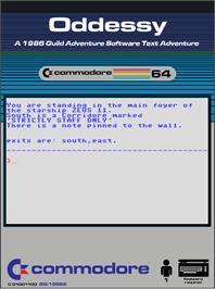 Box cover for Oddessy on the Commodore 64.