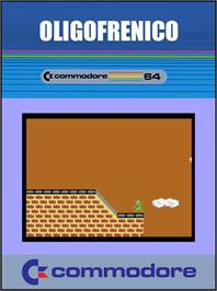 Box cover for Oligofrenico on the Commodore 64.