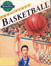 Box cover for Omni-play Basketball on the Commodore 64.