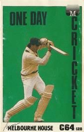 Box cover for One-day Cricket on the Commodore 64.