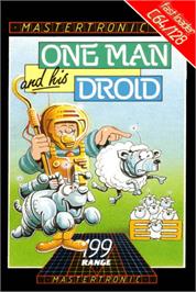 Box cover for One Man and His Droid on the Commodore 64.