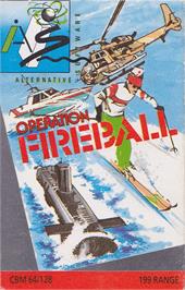 Box cover for Operation Fireball on the Commodore 64.