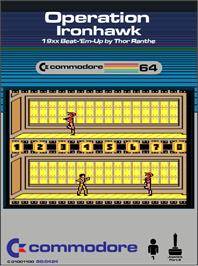 Box cover for Operation Ironhawk on the Commodore 64.