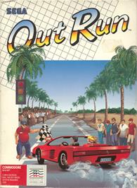 Box cover for Out Run 1.3 on the Commodore 64.