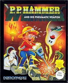 Box cover for P. P. Hammer and His Pneumatic Weapon on the Commodore 64.