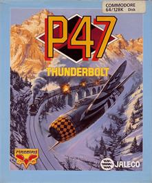 Box cover for P47 Thunderbolt on the Commodore 64.