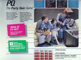 Box cover for PQ: The Party Quiz Game on the Commodore 64.