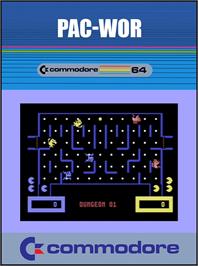 Box cover for Pac-Wor on the Commodore 64.