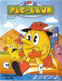 Box cover for Pac-land on the Commodore 64.