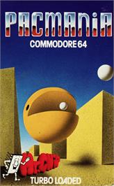 Box cover for Pac-mania on the Commodore 64.