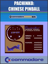 Box cover for Pachinko - Chinese Pinball on the Commodore 64.