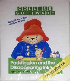 Box cover for Paddington And The Disappearing Ink on the Commodore 64.