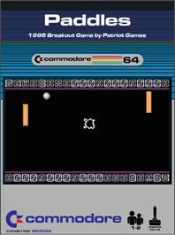 Box cover for Paddles on the Commodore 64.