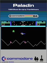 Box cover for Paladin on the Commodore 64.