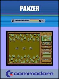Box cover for Panzer (Robtek) on the Commodore 64.