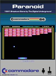 Box cover for Paranoid (The Digital Underground) on the Commodore 64.