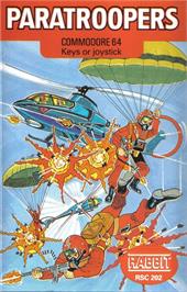Box cover for Paratroopers on the Commodore 64.