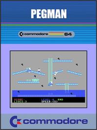 Box cover for Pegman on the Commodore 64.