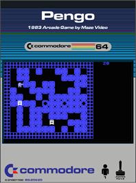 Box cover for Pengo / Petch on the Commodore 64.
