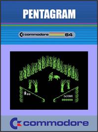 Box cover for Pentagram on the Commodore 64.
