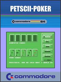 Box cover for Petscii-poker on the Commodore 64.