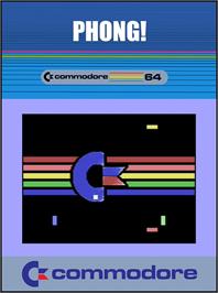 Box cover for Phong! on the Commodore 64.