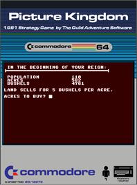 Box cover for Picture Kingdom on the Commodore 64.
