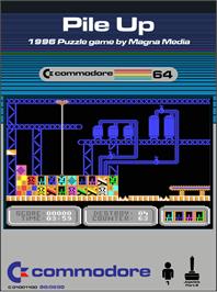 Box cover for Pile Up on the Commodore 64.