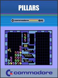 Box cover for Pillars on the Commodore 64.