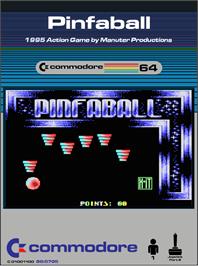 Box cover for Pinfaball on the Commodore 64.