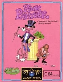 Box cover for Pink Panther on the Commodore 64.