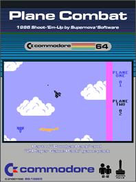 Box cover for Plane Combat on the Commodore 64.