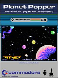 Box cover for Planet Popper on the Commodore 64.