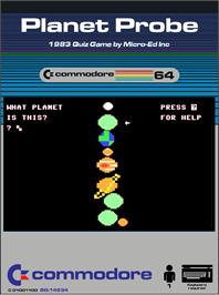 Box cover for Planet Probe (Micro-Ed) on the Commodore 64.