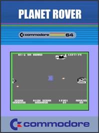 Box cover for Planet Rover on the Commodore 64.