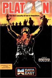Box cover for Platoon on the Commodore 64.