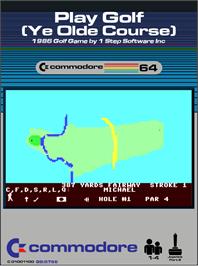 Box cover for Play Golf on the Commodore 64.