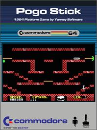 Box cover for Pogo Stick on the Commodore 64.