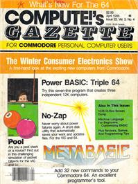 Box cover for Pool on the Commodore 64.