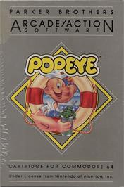 Box cover for Popeye (Macmillan) on the Commodore 64.