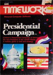 Box cover for Presidential Campaign (Timeworks) on the Commodore 64.