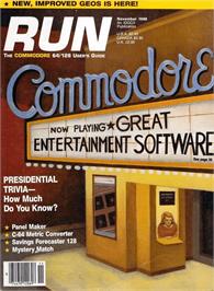 Box cover for Presidential Trivia on the Commodore 64.
