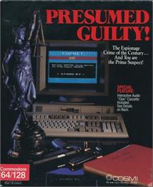 Box cover for Presumed Guilty! on the Commodore 64.