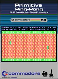 Box cover for Primitive Ping-pong on the Commodore 64.